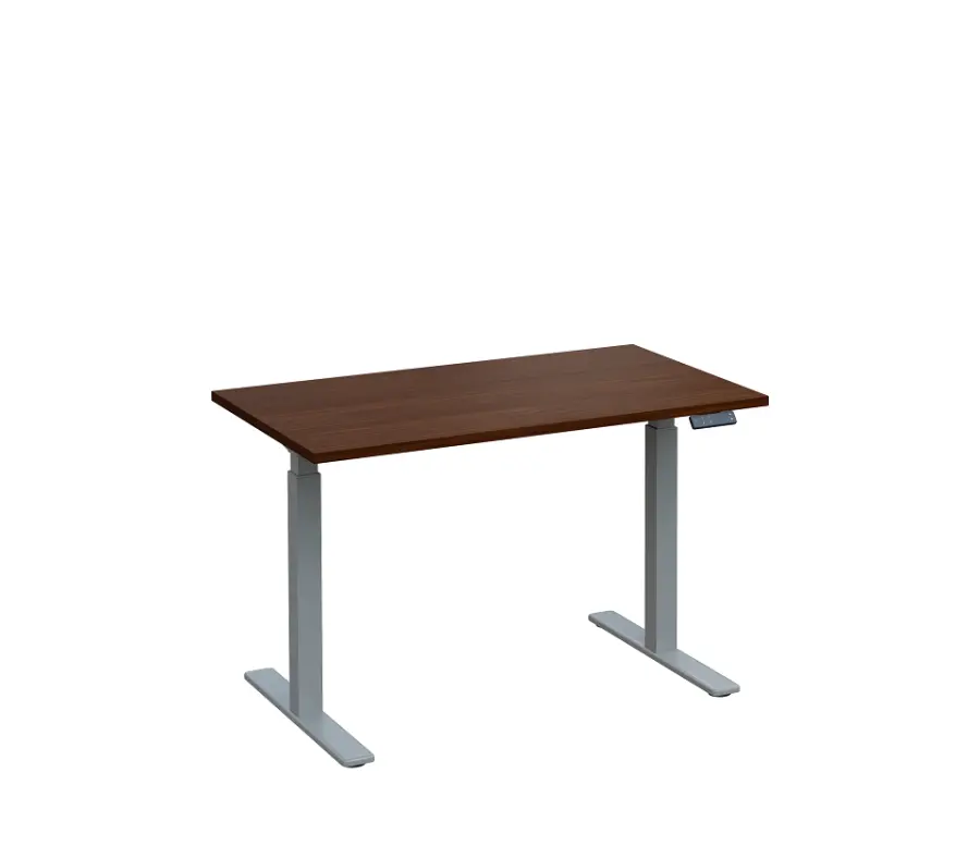 VSS 120/70 výškově stavitelný stůl, podnož stříbrný lak, ořech královský